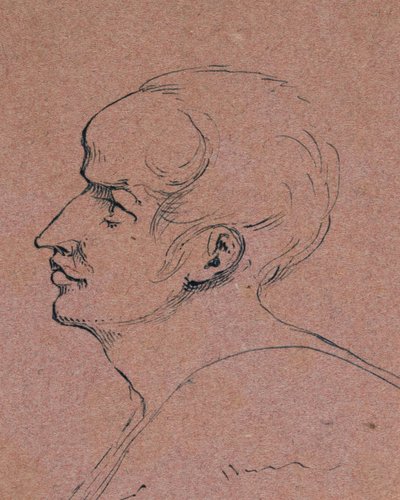 Profil eines Mannes von Samuel Finley Breese Morse